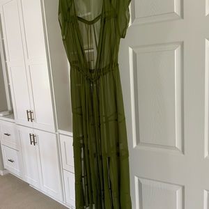 Maeve for Anthropologie Sheer Maxi Dress